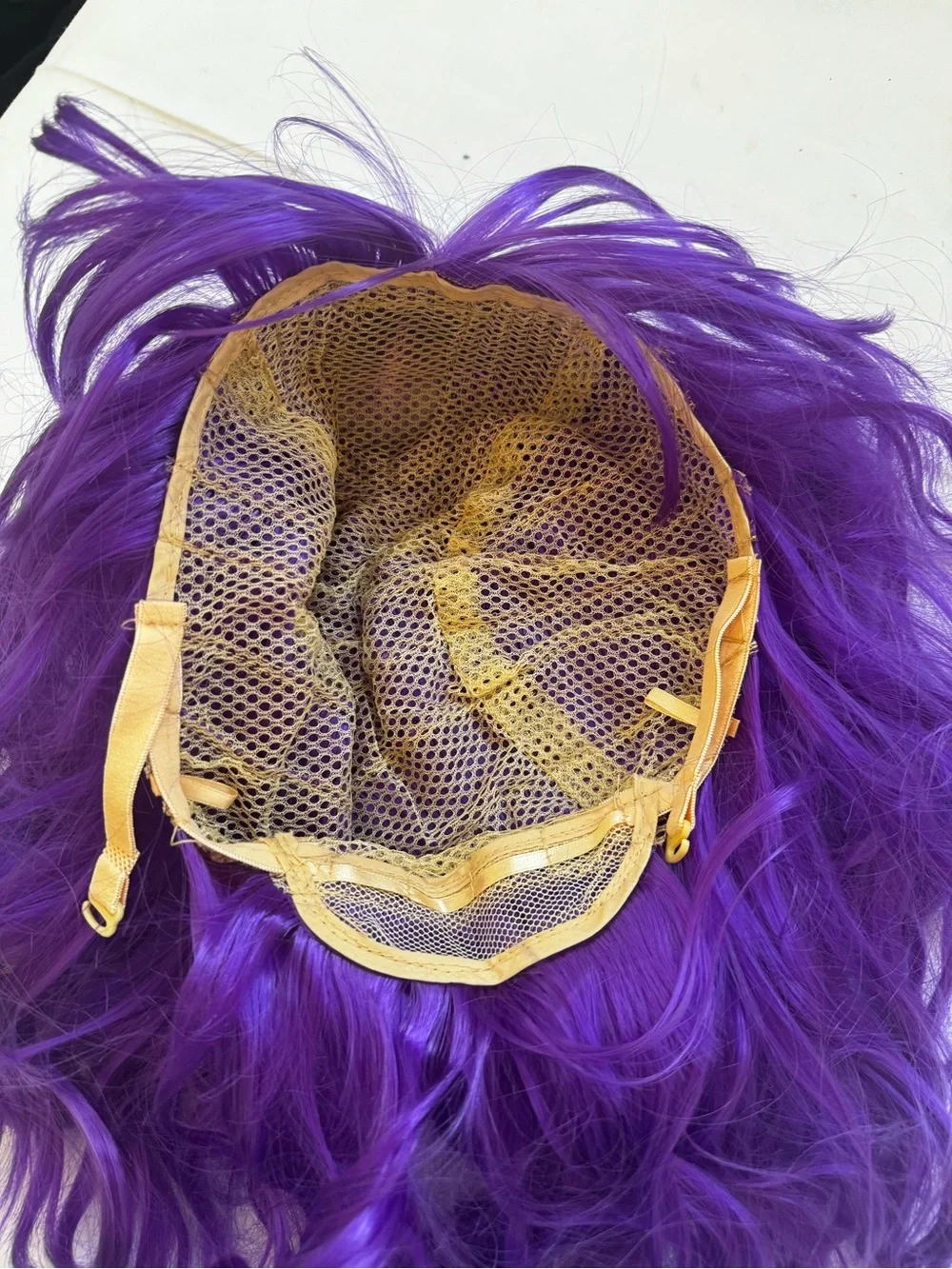 2Vibrant Purple Women's Synthetic Wig - Sleek Bob with Bangs